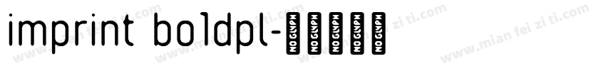 imprint bo1dpl字体转换
